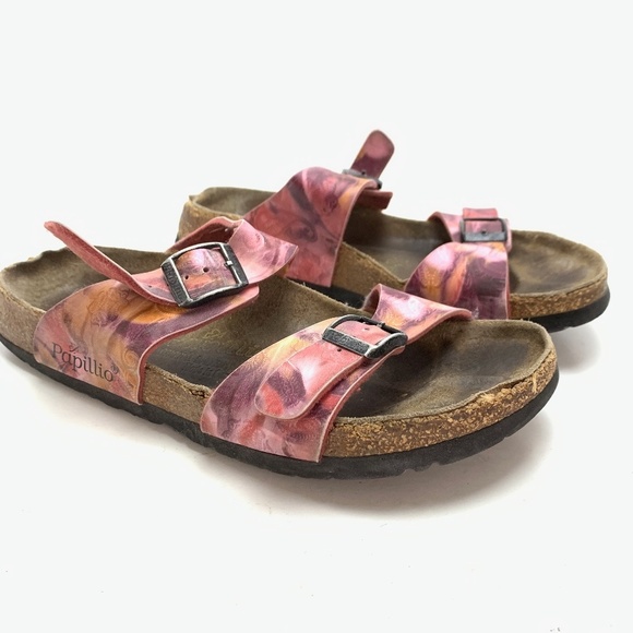 PAPILLIO BIRKENSTOCK Pink ARIZONA Slides Sandals 7 - Picture 1 of 16